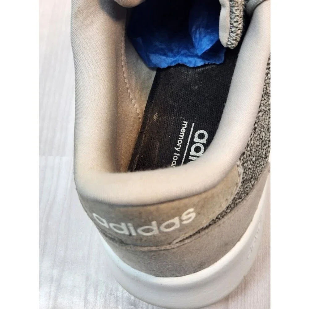 Adidas Cloudfoam QT Racer Shoes Women’s Size 9 Gray FX 3427 lightweight Mesh